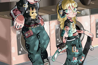 draw a custom digital illustration