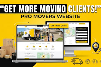 build a modern moving company website for movers
