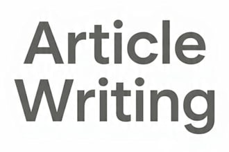 write a well researched article on any topic