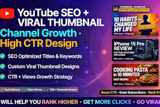do youtube seo and viral thumbnail design for channel growt