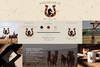 make a logo for your ranch with branding guidelines
