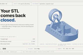 repair your stl file so it slices and prints clean