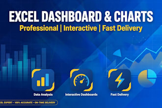 create professional excel, charts, graphs and dashboards