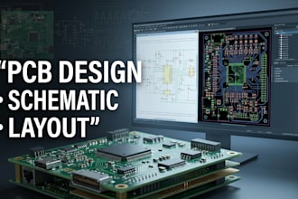 design pcb layout, circuit schematic and pcb design