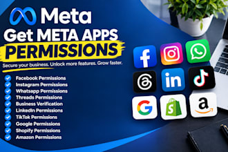 get meta app approval, facebook, instagram, threads, whatsapp API permission