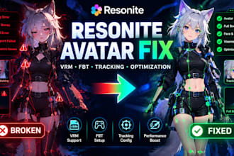 fix and optimize resonite avatars, vrm, fbt and tracking