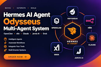hermes ai agent odysseus obsidian openclaw n8n claude jarvis ai multi agent grok