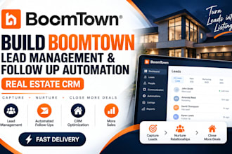 build boomtown lead management and follow up automation real estate CRM