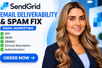 fix sendgrid email deliverability spam domain reputation spf dkim dmarc