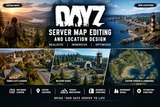 proffessionally edit dayz server maps and location