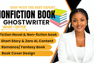 write a professional ebook, ghostwrite a nonfiction book, kindle ebook writer