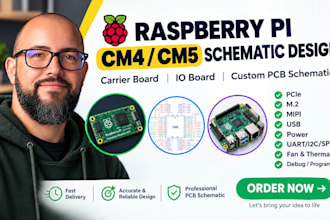 design pcb schematic for raspberry pi compute module cm4 cm5, carrier io board