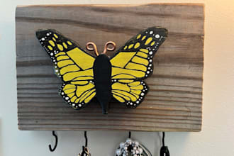 handmake wood keychain holders for a rustic one of a kind look
