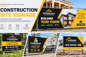 desi construction site signage, contractor yard signs,builder,renovation graphic