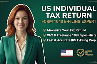 prepare and efile individual US tax returns and form 1040