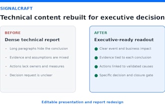 review your technical proposal or engineering report