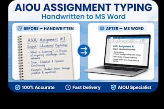 do assignment typing aiou assignment and data entry in ms word
