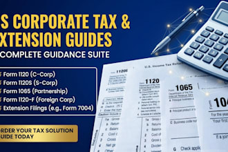 prepare US form 1120 corporate tax return and tax compliance