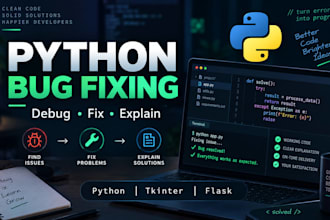 fix bugs and errors in your python code