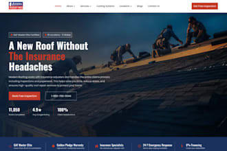 design wix roofing website roof repair contractor website