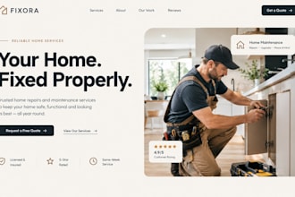 build wix handyman website squarespace home repair maintenance website