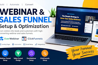 build clickfunnel webinar funnel, sales funnel