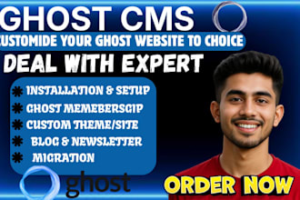 build, customize, redesign, migrate, newsletter, and fix your ghost cms website
