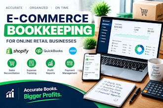 do ecommerce bookkeeping, quickbooks, shopify and xero accounting