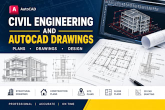 do civil engineering and autocad drawings