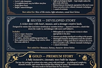 write your original fiction story with plot and characters