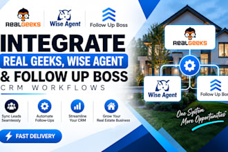 integrate real geeks wise agent and follow up boss CRM workflows