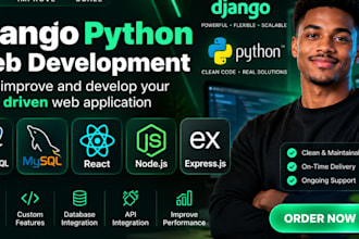 improve and develop your data driven web application with python django