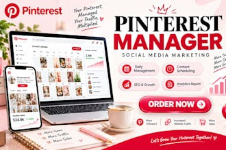 be your pinterest manager for  marketing and  SEO