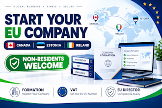 register your company in canada estonia ireland with eu nominee director