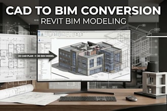 convert cad drawings to revit bim models and architectural drawings