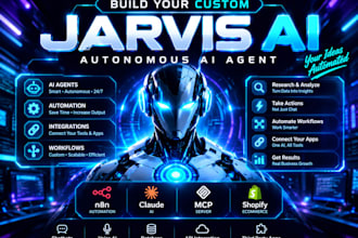 build custom jarvis ai assistant, jarvis ai n8n automation, claude mcp, shopify