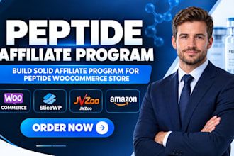 build solid affiliate program for peptide woocommerce store slicewp jvzoo amazon