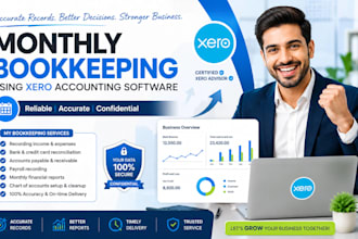 do monthly xero bookkeeping and vat return for UK small business