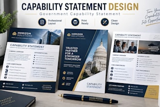 design an effective capability statement, government capability statement