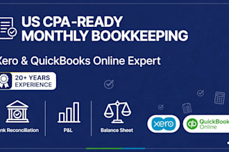 do monthly bookkeeping in xero and quickbooks online qbo