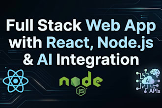 build a full stack web app with react and ai api integration