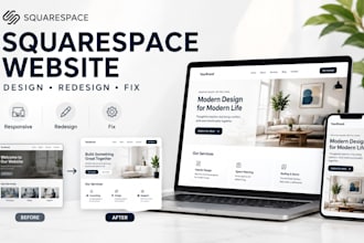 customize, redesign and fix your squarespace website