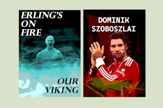 create a printable custom football and soccer poster