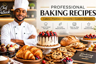 create professional baking recipes, dessert recipes, and pastry formulas