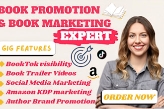 booktok video book promotion author marketing influencer marketing tiktok ads