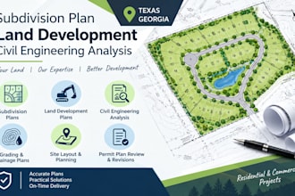 do subdivision plan, land development, civil engineering analysis texas georgia