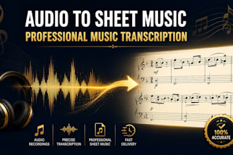 do accurate music transcription from any audio into clean sheet music, midi now