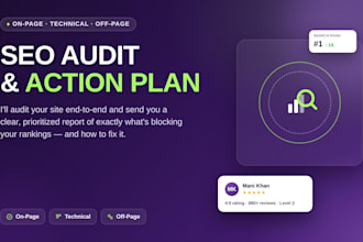 do a complete on page off page and technical seo audit report