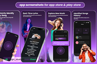 design app screenshots for app store and google play