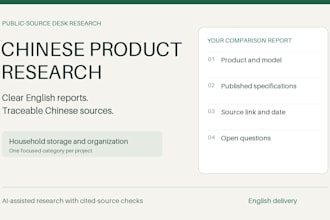 research chinese consumer products with sources in english